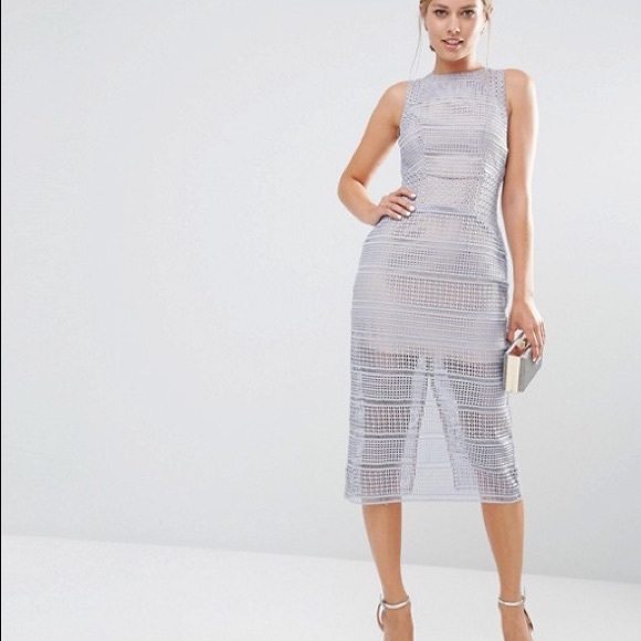 pastel blue bodycon dress